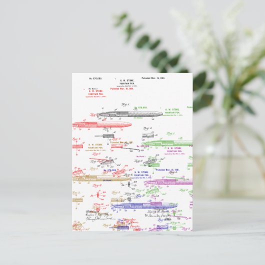 Vormpenoctrooi Briefkaart (Staand voorkant)