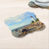 Vormsi Stillness Kartonnen Onderzetters (Gekanteld)