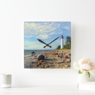 Vormsi Stillness Vierkante Klok