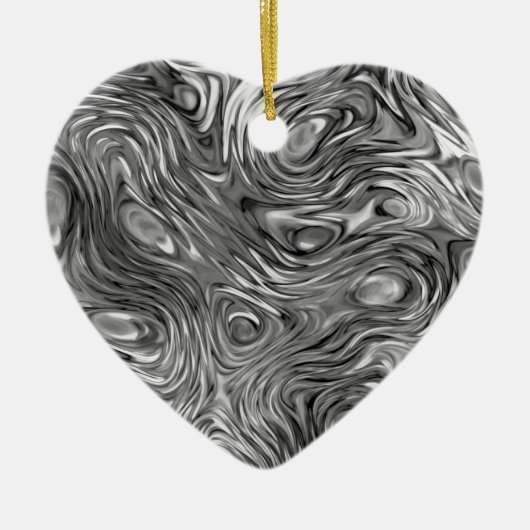 Vormt decoratief hart keramisch ornament (Voorkant)