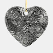 Vormt decoratief hart keramisch ornament (Achterkant)