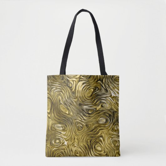 Vormt 'Gold'-afdrukken in de hele canvas tas (Voorkant)