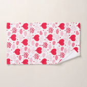 Vormt het hekpatroon van Valentijnse  Bad Handdoek (Handdoek)