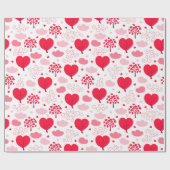 Vormt het hekpatroon van Valentijnse  Cadeaupapier (Vlak)