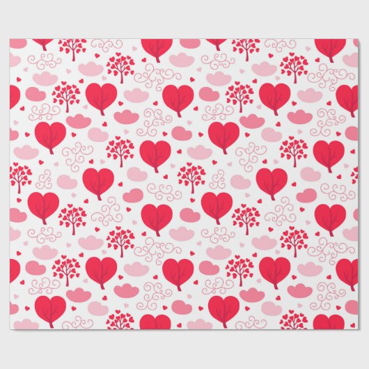 Vormt het hekpatroon van Valentijnse  Cadeaupapier (Vlak)