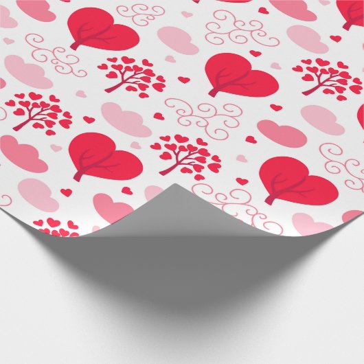 Vormt het hekpatroon van Valentijnse  Cadeaupapier (Hoek)