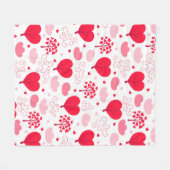 Vormt het hekpatroon van Valentijnse Fleece Deken (Voorkant (Horizontaal))