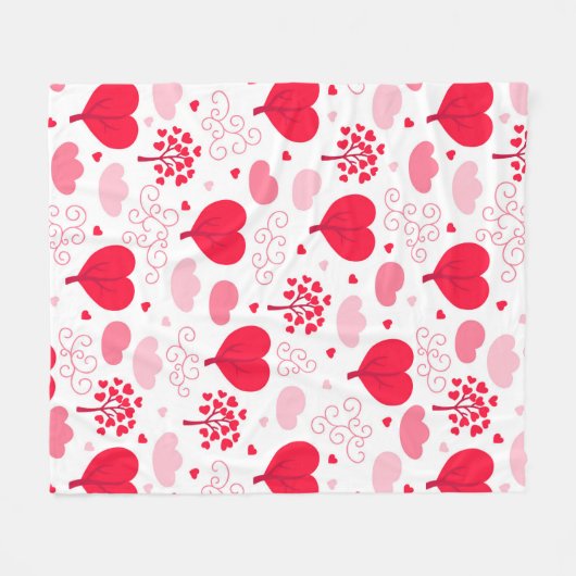 Vormt het hekpatroon van Valentijnse Fleece Deken (Voorkant (Horizontaal))