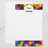 Vormt kleurrijk abstract ontwerp briefpapier (Voorkant / Achterkant)