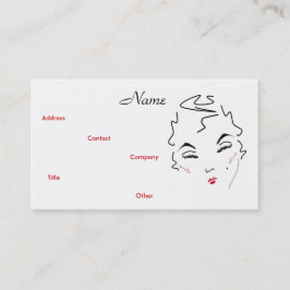 Vormt Kunststof Klassieke Lips II Visitekaartje