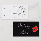 Vormt Kunststof Klassieke Lips IV Visitekaartje (Voorkant / Achterkant)