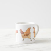 Vormt plaats voor kippen espresso kop (Voorkant rechts)