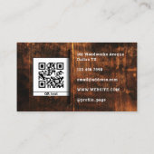 Vormvak voor kunsthout visitekaartje (Achterkant)