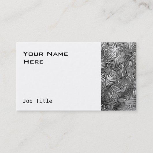 Vormzwart visitekaartje zijde wit (Voorkant)