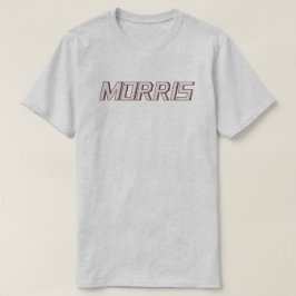 Vorname Name Morris als Designerschrift Rot T-shirt