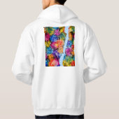 Voronezh Russia City Map Hoodie (Achterkant)
