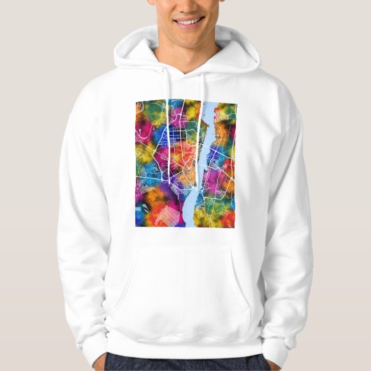 Voronezh Russia City Map Hoodie (Voorkant)