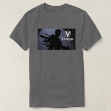Vorpal Comic Book TShirt: Blue Silhouette