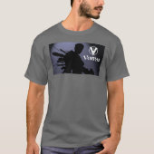 Vorpal Comic Book TShirt: Blue Silhouette T-shirt (Voorkant)