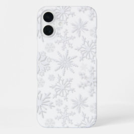 Vorst & Bloei Sneeuwvlokken – Ijs iPhone 16 Plus Hoesje