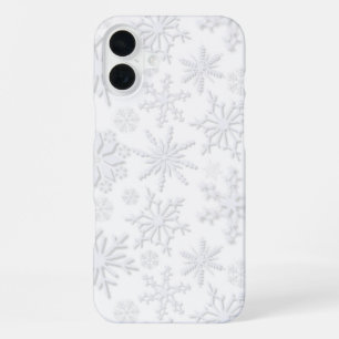Vorst & Bloei Sneeuwvlokken – Ijs iPhone 16 Plus Hoesje