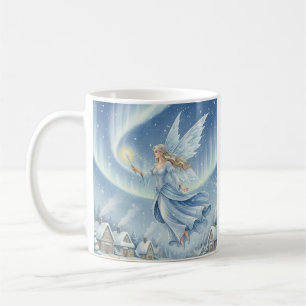 Vorst Elf Kerstmug – Elegante IJzige Vleugels Koffiemok