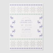 Vorst Elf Ugely Sweater Kerstfeest Vellum Uitnodigingen (Voorkant)