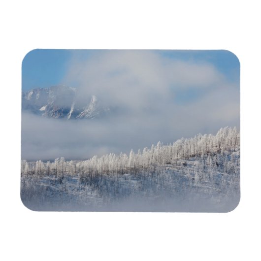 Vorst en mist in de bergen magneet (Horizontaal)