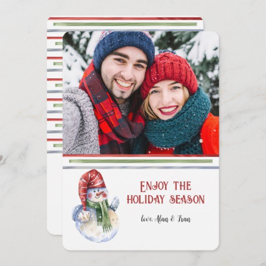 Vorst Foto Kerstkaart (Voorkant / Achterkant)