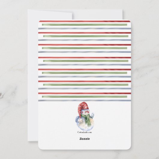 Vorst Foto Kerstkaart (Achterkant)