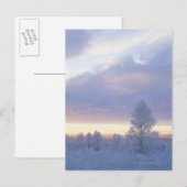 vorst-gedekte bossen briefkaart (Voorkant / Achterkant)