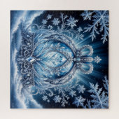 Vorst Kroonjuweel Scene Winter Glinsterende Edelst Legpuzzel (Horizontaal)