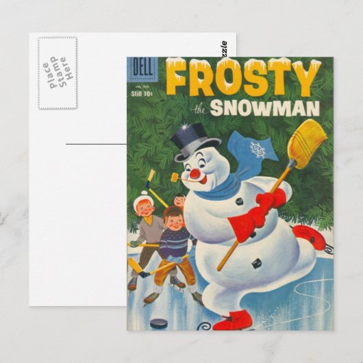  vorst op Schaatsen Briefkaart (Voorkant / Achterkant)