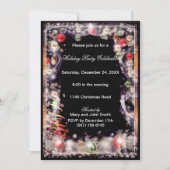 Vorst Ornament Pruimen Christmas Feest Uitnodiging (Voorkant)