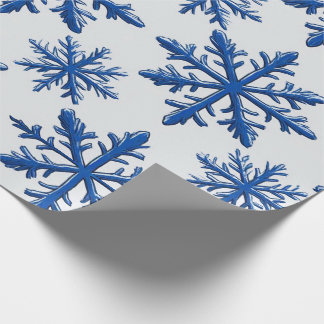 ❄ Vorst Sneeuwvlok Naadloos Geometrisch Patroon ❄ Cadeaupapier