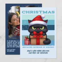 Vorstbeet Koele Grappige Kat Retro Kerst Foto