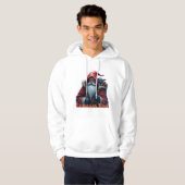 Vorstbeet Santa & zijn ondeugende elf. Hoodie (Voorkant volledig)
