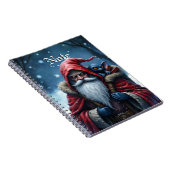 Vorstbeet Santa & zijn ondeugende elf. Notitieboek (Rechterzijde)