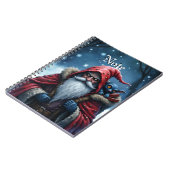 Vorstbeet Santa & zijn ondeugende elf. Notitieboek (Linkerzijde)