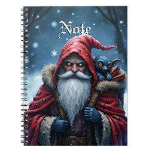 Vorstbeet Santa & zijn ondeugende elf. Notitieboek