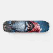 Vorstbeet Santa & zijn ondeugende elf. Persoonlijk Skateboard (Horizontaal)