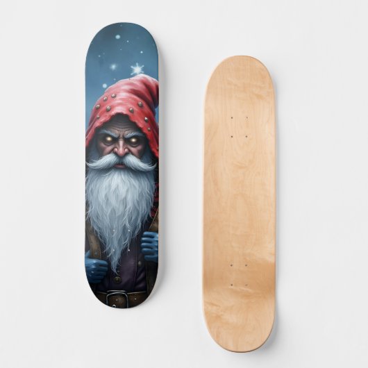 Vorstbeet Santa & zijn ondeugende elf. Persoonlijk Skateboard (Voorkant)