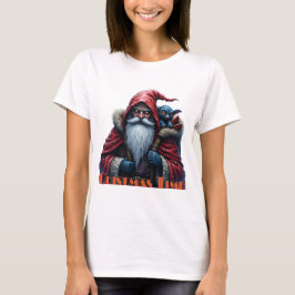 Vorstbeet Santa & zijn ondeugende elf. T-shirt