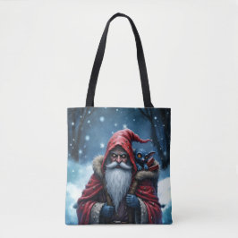 Vorstbeet Santa & zijn ondeugende elf. Tote Bag