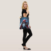 Vorstbeet Santa & zijn ondeugende elf. Tote Bag (Op model)