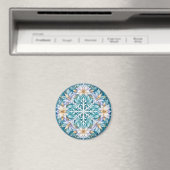 Vorstbloem Winter Mandala Magneet (Insitu (Vaatwasser))