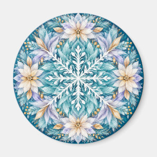 Vorstbloem Winter Mandala Magneet