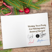 Vorstelijke Elegantie Professionele Sneeuwman Feestdagen Kaart