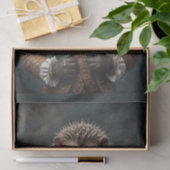 Vorstelijke renaissance geklede egel met vlinderda tissuepapier (Geschenk)