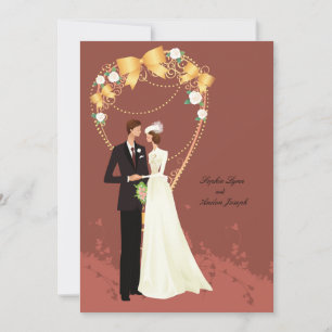 Vorstelijke Vintage Uitnodiging